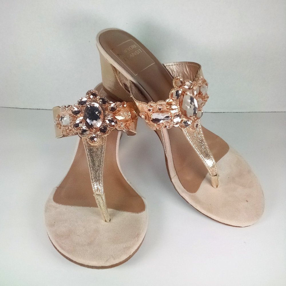 New York Transit Womens Sandals Size 6.5